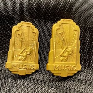Vintage Lapel Pins by Balfour - MUSIC